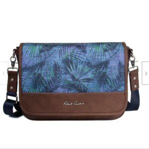 Robert Graham Refuel Compact Adjustable Messenger Bag Briefcase NWT